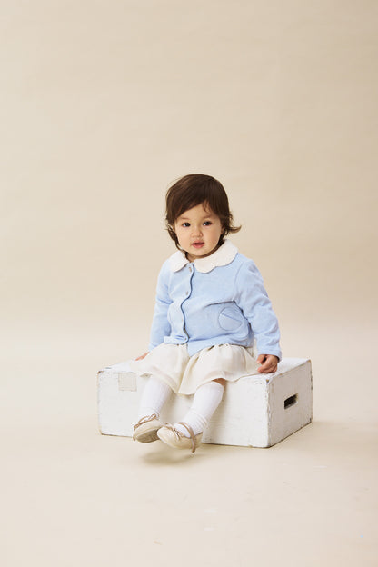 Main | Toddler Floral Pocket Jacket | Long Sleeve Petal Floral Pocket Design | 100% Organic Cotton