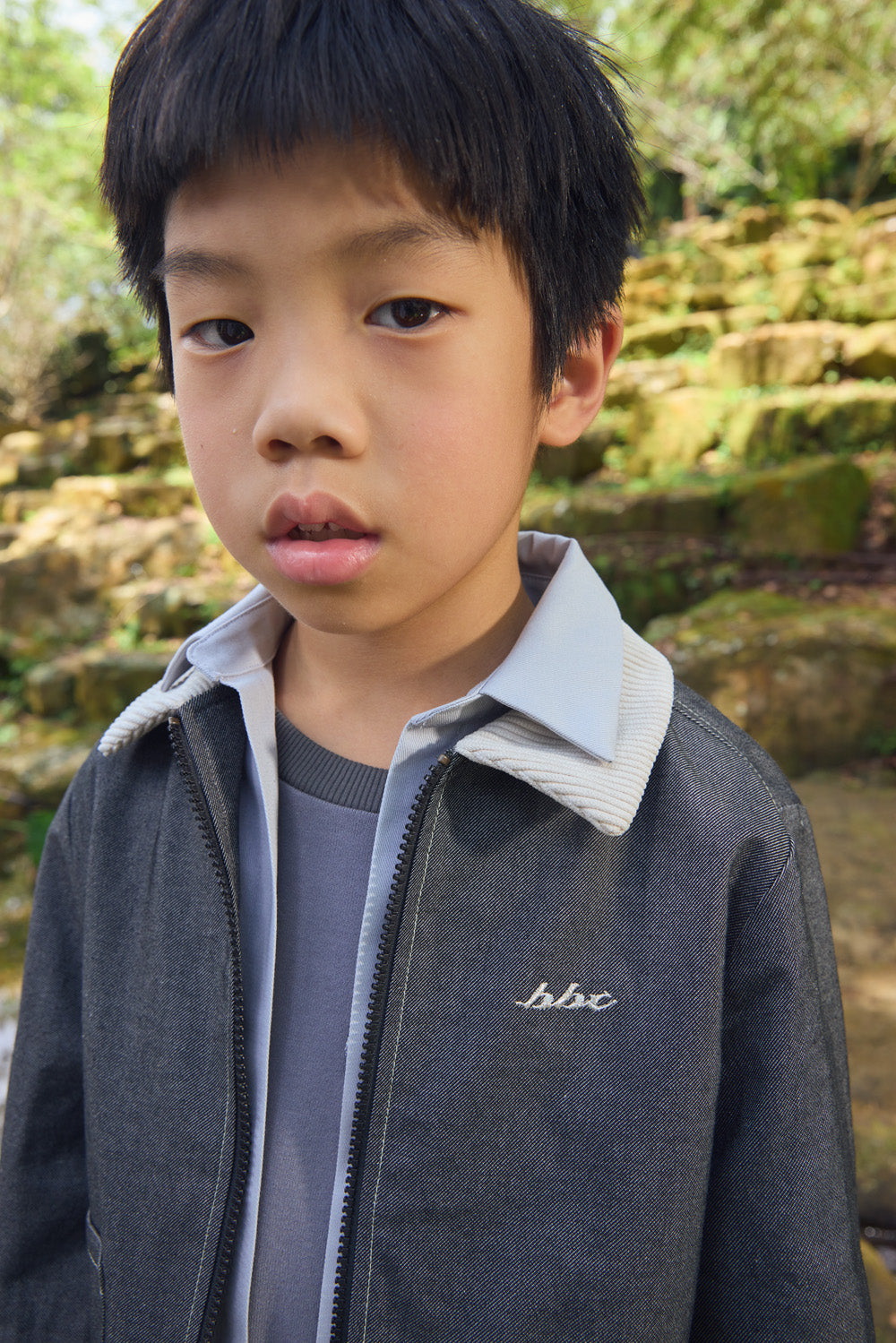 Main | 兒童 Arthur 假兩件拼接領牛仔長袖外套
