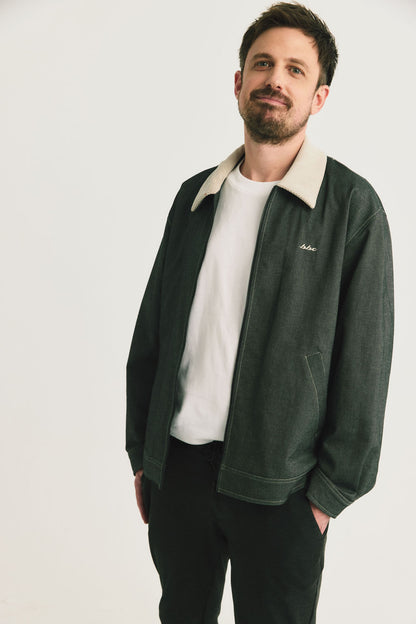 Main | Adult Arthur Corduroy Collar Quilted Pocket Denim Long Sleeve Jacket