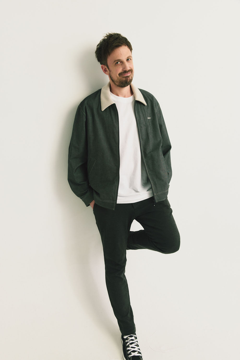 Main | Adult Arthur Corduroy Collar Quilted Pocket Denim Long Sleeve Jacket