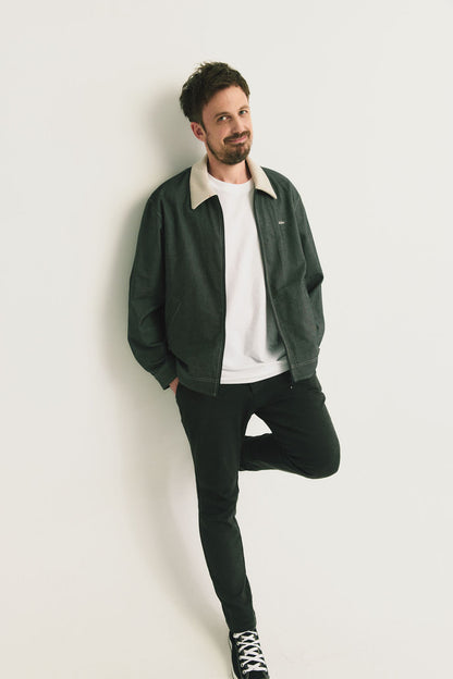 Main | Adult Arthur Corduroy Collar Quilted Pocket Denim Long Sleeve Jacket