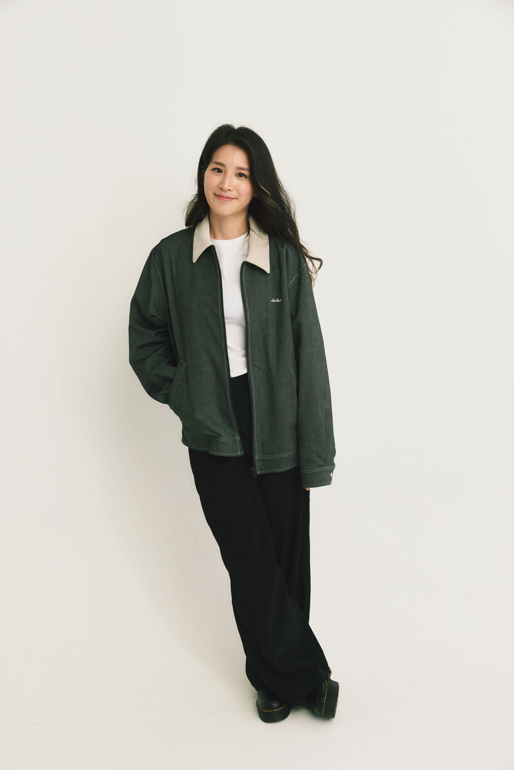 Main | Adult Arthur Corduroy Collar Quilted Pocket Denim Long Sleeve Jacket