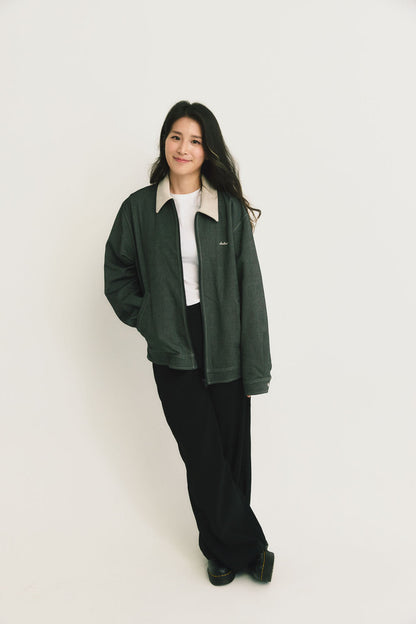 Main | Adult Arthur Corduroy Collar Quilted Pocket Denim Long Sleeve Jacket