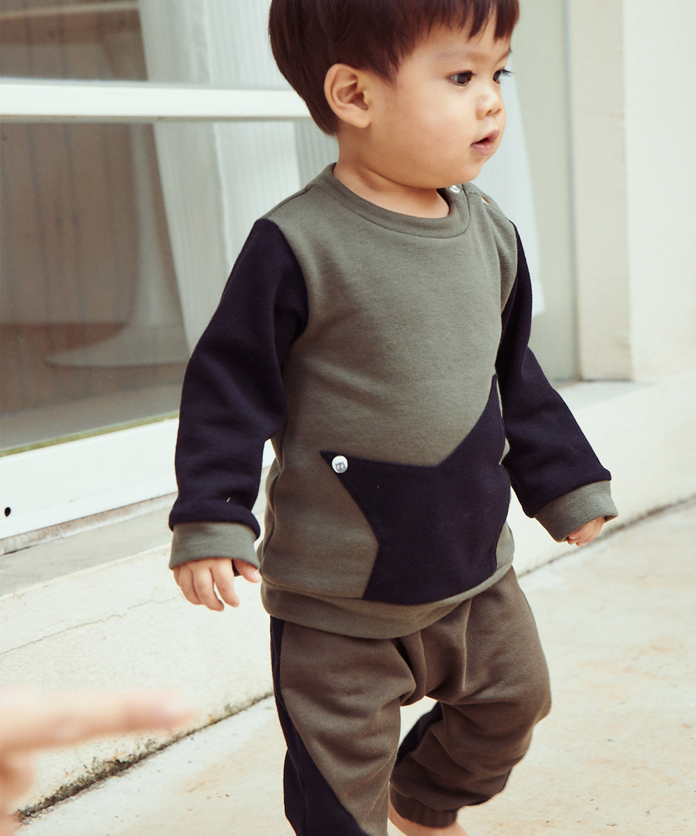 Main | Toddler Star Panel Harem Pants | Paneled | 100% organic cotton