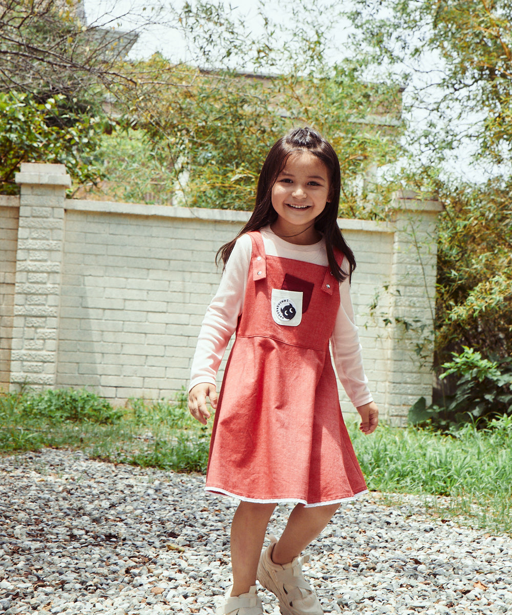 Main | Girls bbc classic denim slip dress | patchwork | 100% organic cotton