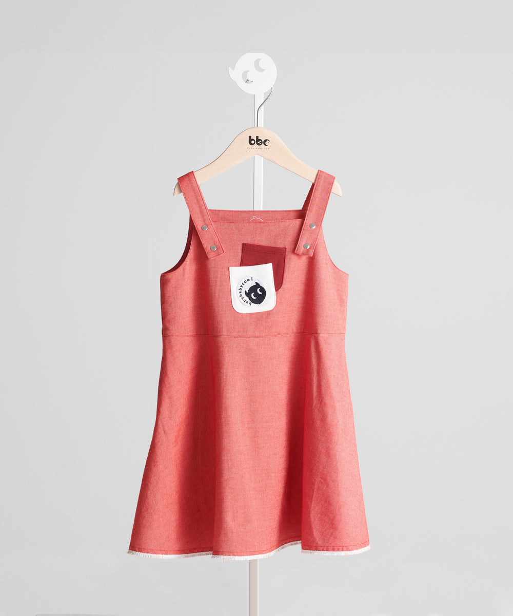 Main | Girls bbc classic denim slip dress | patchwork | 100% organic cotton