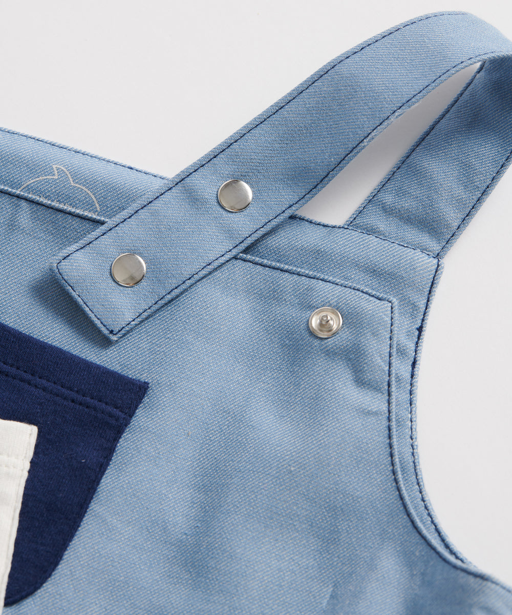 bbc classic denim suspender skirt