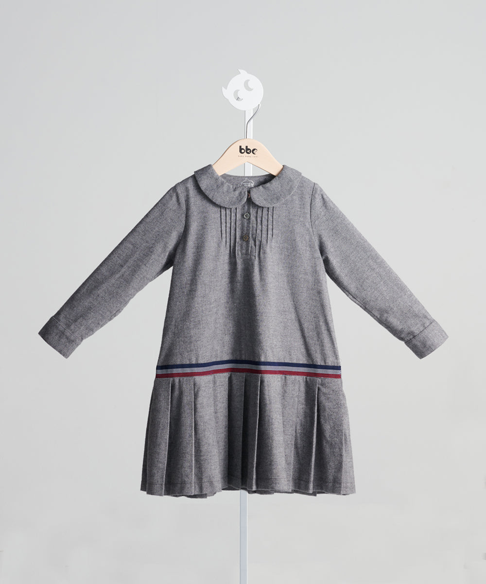 Luxury Series: BBC preppy Oxford pleated dress