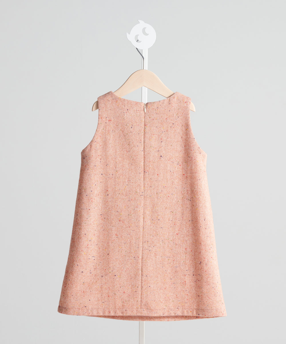 Luxury | Girls Pastel Dotted Dress | Bow