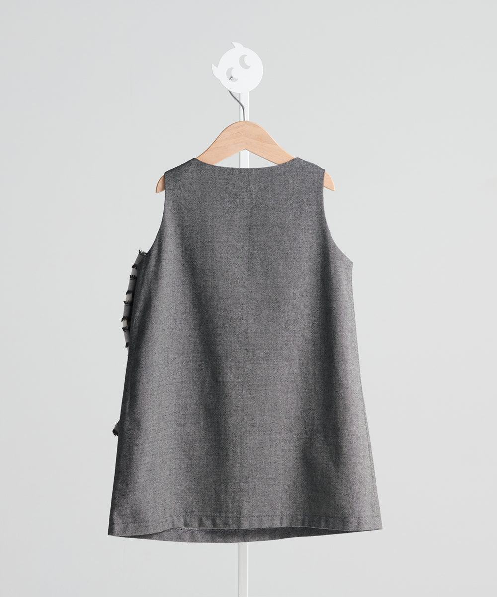 Luxury | Girls French Chanson Ribbon Bow Dress | Bow