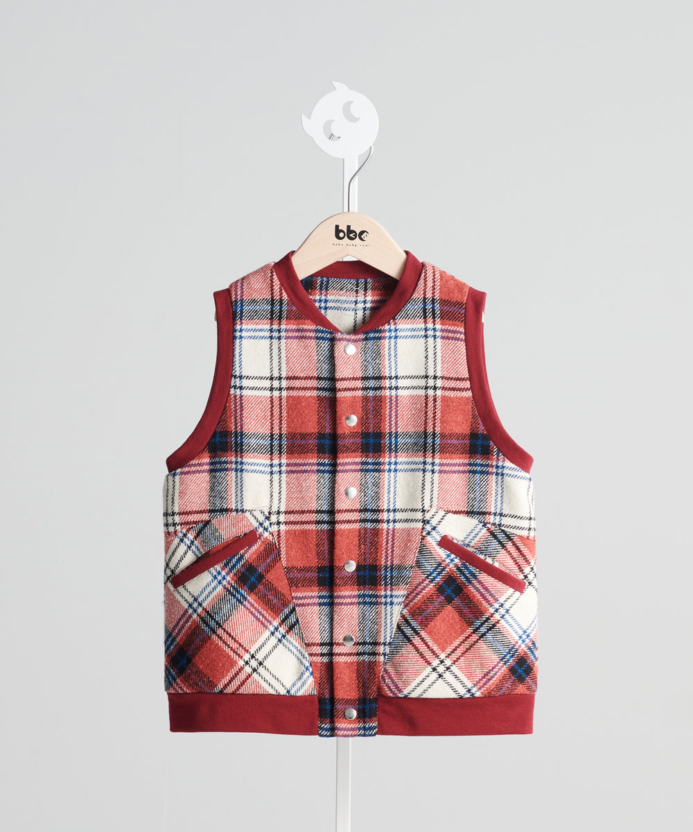 Luxury Series: Scottish plaid vest jacket