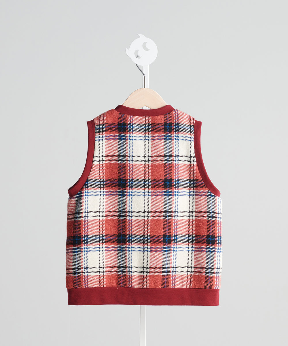 Luxury Series: Scottish plaid vest jacket