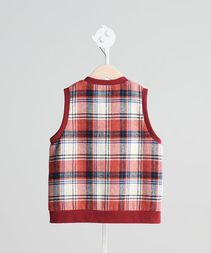 Luxury Series: Scottish plaid vest jacket