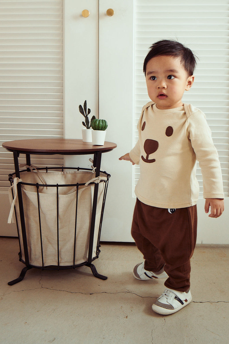 Main | Happy Face Collection for Toddlers: Bear Top | Animal Face | 100% Organic Cotton