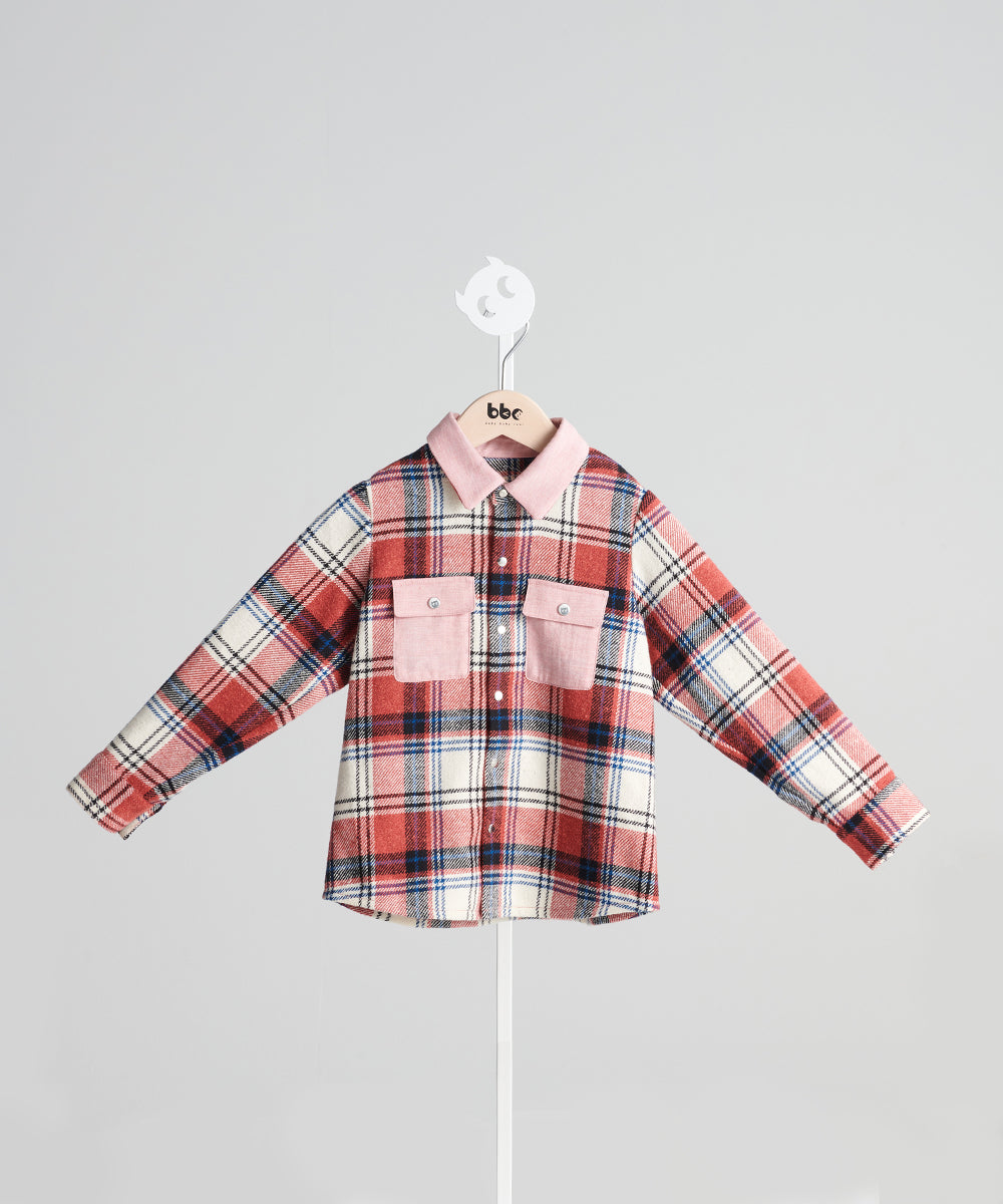 Luxury Collection: Double Pocket Plaid Shirt 