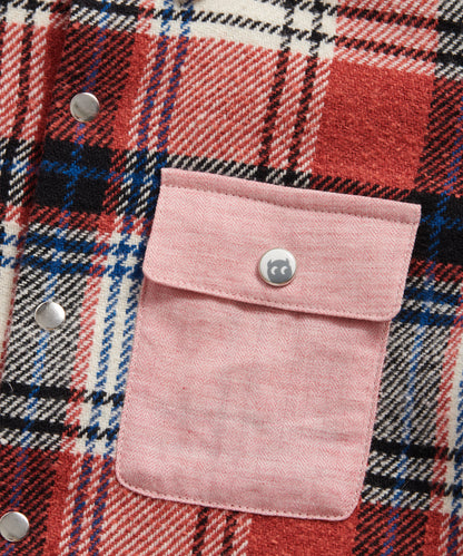 Luxury Collection: Double Pocket Plaid Shirt 