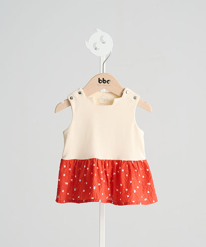 Main | Toddler Pompidou Collection - Step Neck Shirred Top | Panelled Step Neck | 100% Organic Cotton