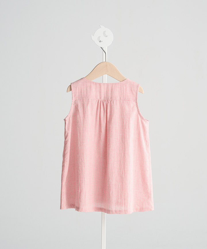 Main | Girls Sicilian shirt vest | Collar | 100% organic cotton