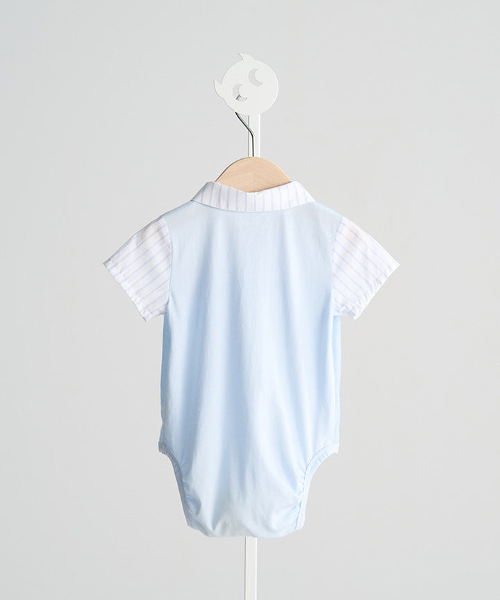Main | 幼兒 襯衫領小精靈拼貼口袋包屁衣 | 小精靈 Logo | 100% 有機棉