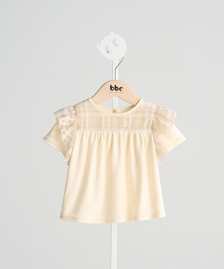 Angel wings ruffle top