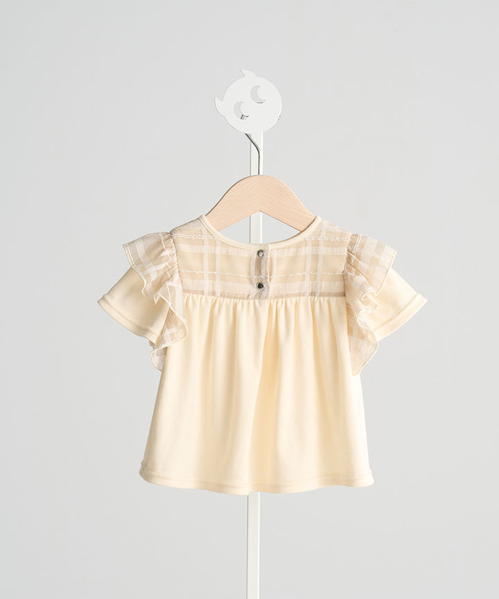 Angel wings ruffle top