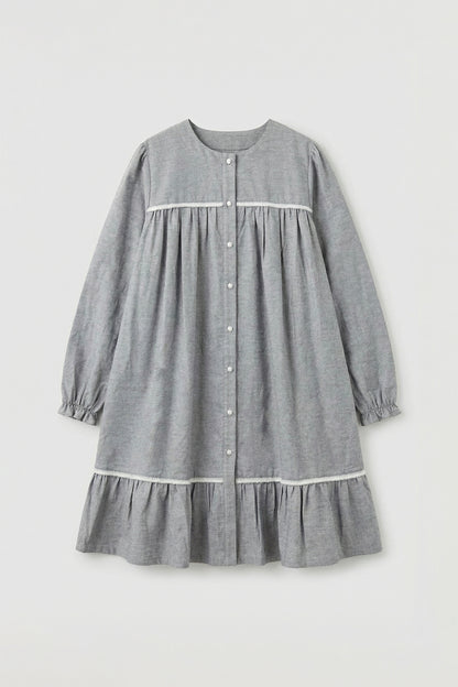 Main | Women｜Tiny Twirl 蛋糕洋裝 | 長袖荷葉 織帶 蛋糕裙 | 100%有機棉