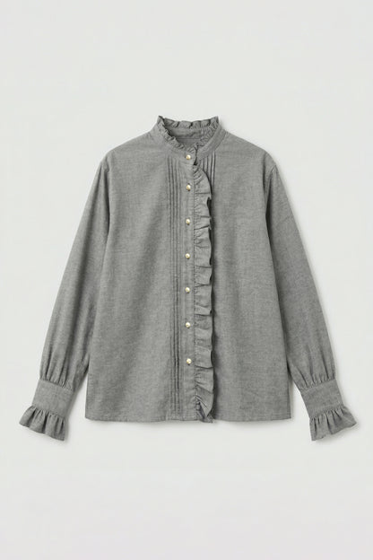 Main | Women｜Maison Pintuck 荷葉細摺襯衫 | 長袖細摺 拼接  | 100%有機棉