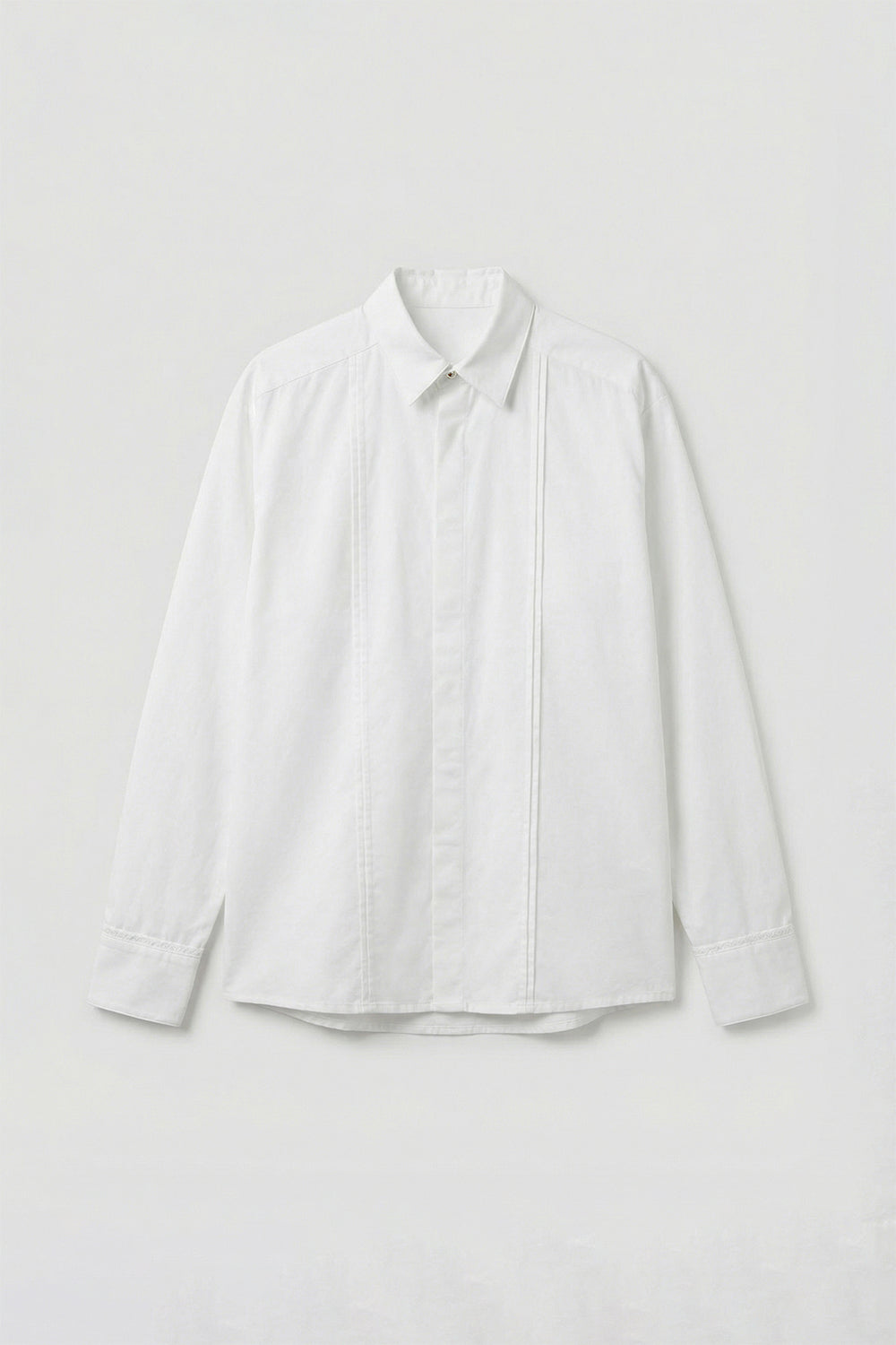 Main｜Men｜Monsieur 立體細摺襯衫襯衫