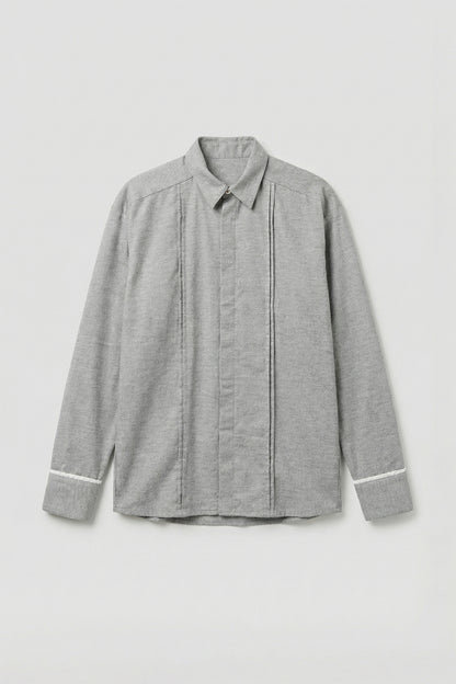 Main｜Men｜Monsieur 立體細摺襯衫襯衫