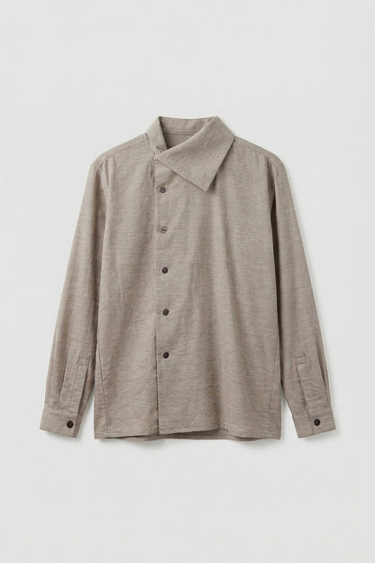 Main｜Men｜Edition 不對稱設計襯衫 100％有機棉