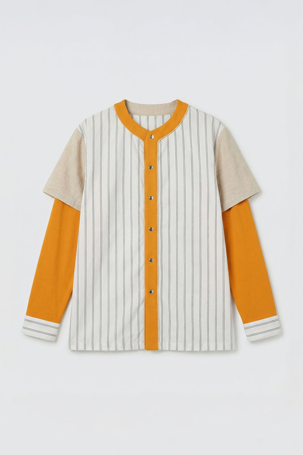 Main | Men｜Cozy Catcher 條紋拼接棒球風襯衫 100％有機棉