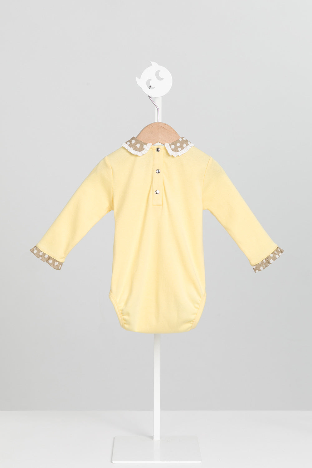 【預購】Main | 幼兒 Nord Petal包屁衣 | 長袖荷葉 點點 幾何 | 100%有機棉