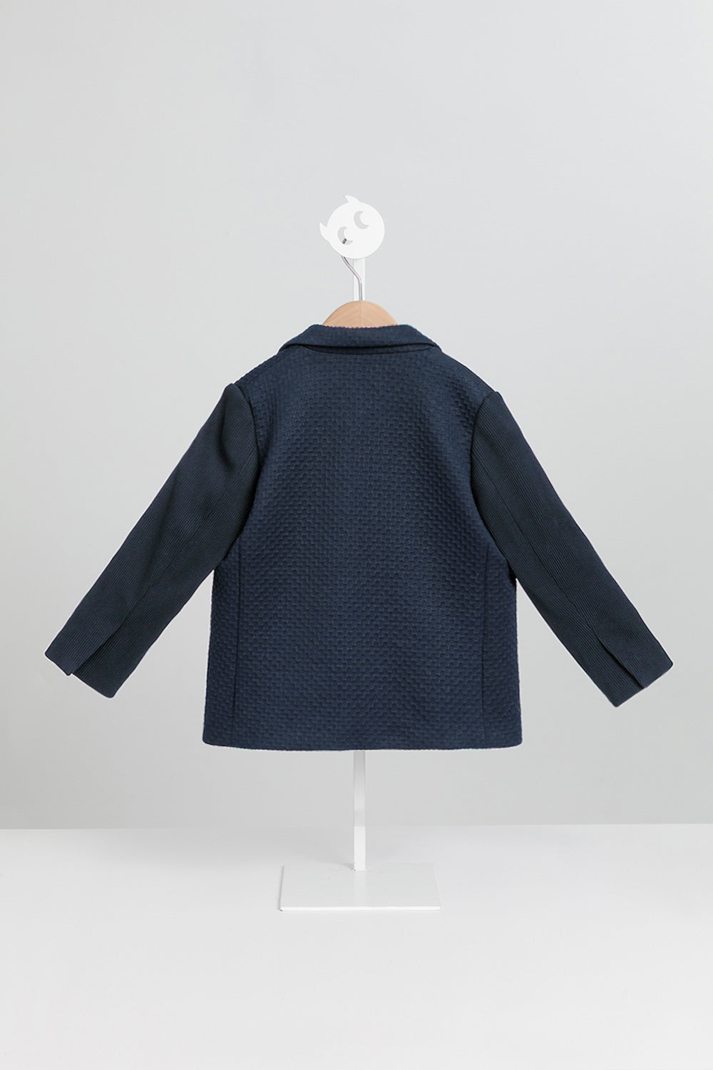 【預購】Luxury | 男童 聯名款親子潮流西裝外套 | 長袖西裝領 紋理面料 扭結
