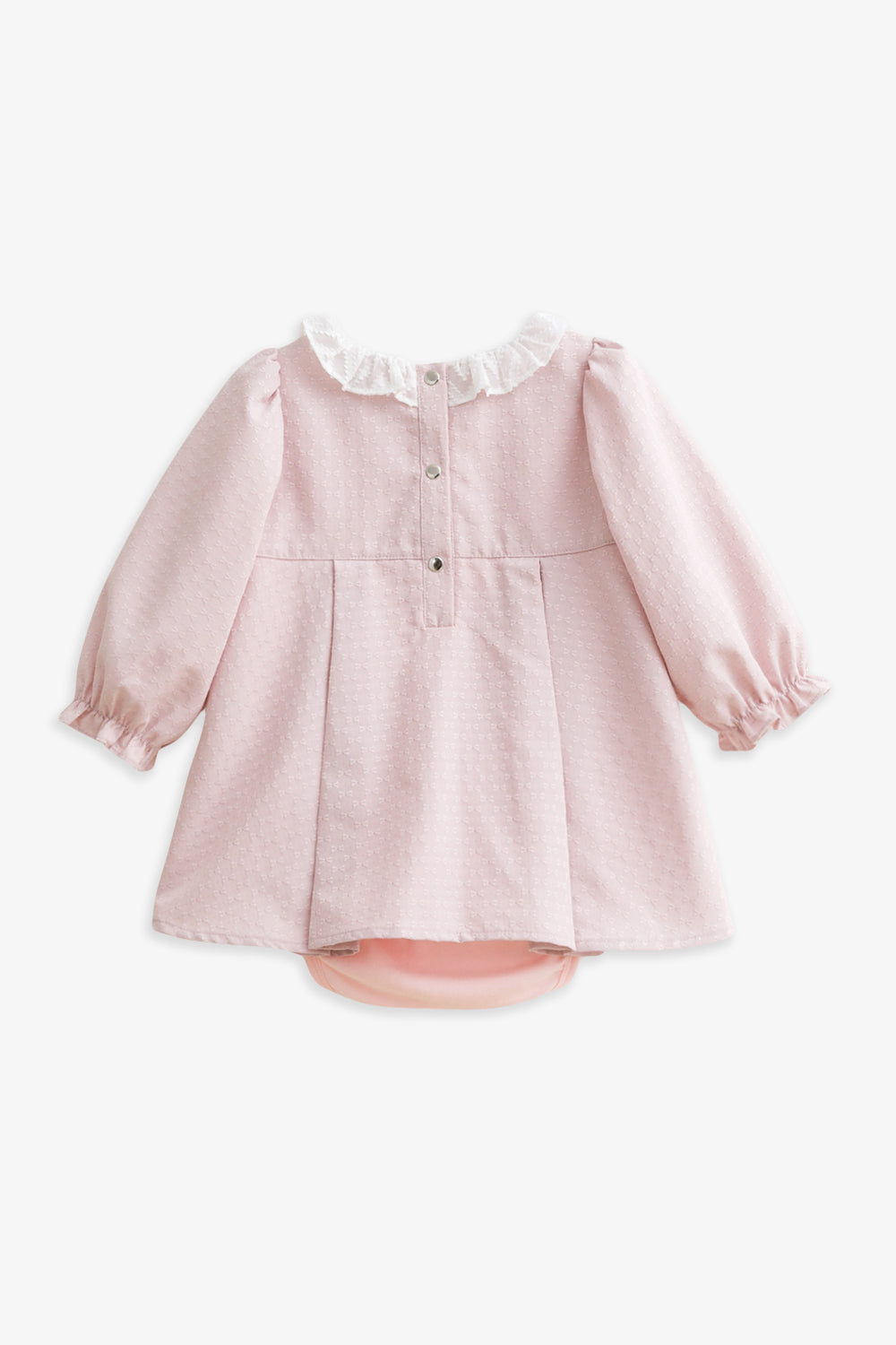 Luxury | 幼兒 Rosalie 蝴蝶結織紋荷葉領活摺包屁衣洋裝