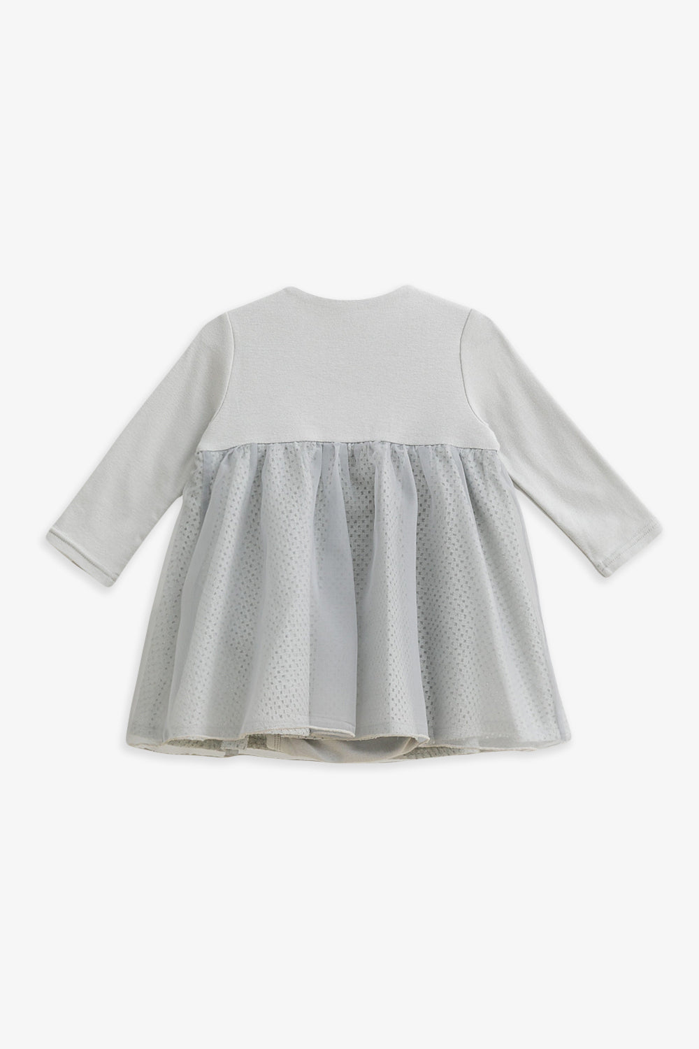 Luxury | 幼兒 Tulle Tale包屁洋裝 | 長袖花瓣 蝴蝶結 多層次