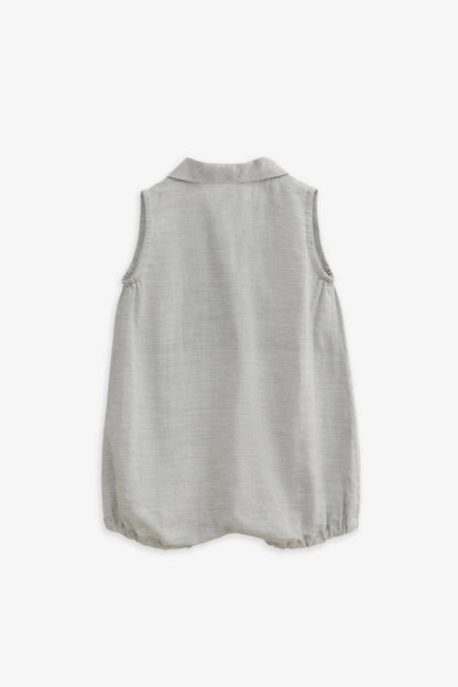 Main | Toddler Formal Wear Series - Bunny Jumpsuit with Loofah Collar | Formal Occasions | 100% Organic Cotton