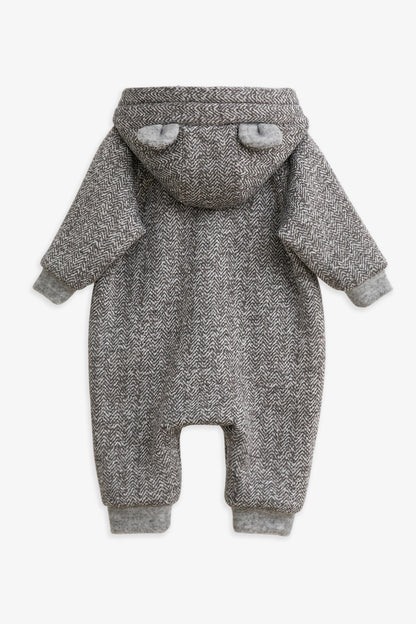 Luxury | 幼兒 Bear Hug 立體熊耳連帽雙拉鍊長袖連身兔裝