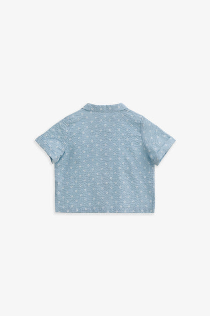 【預購】Luxury | 幼兒 Soft Motif 立體肌理 西裝領口袋襯衫