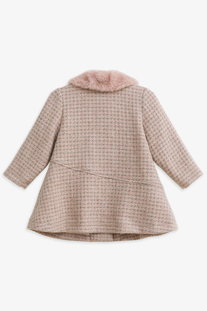 Luxury | 幼兒 Frankie毛領羊毛長袖外套