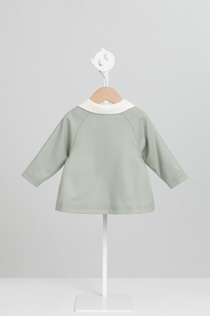 Luxury | 幼兒 Colette羊毛外套 | 長袖蝴蝶結 蝴蝶領 格紋