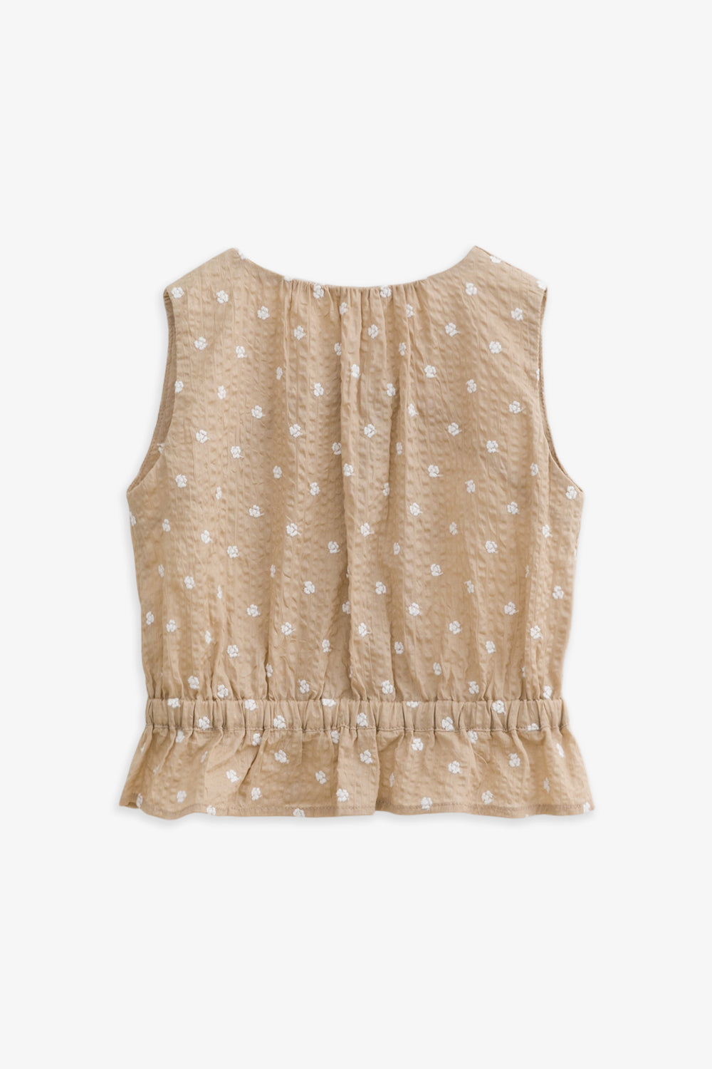 Luxury | 幼兒 Meadow 荷葉花朵刺繡上衣