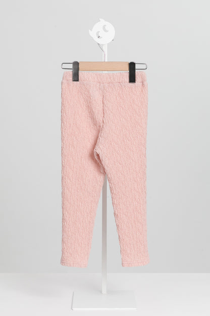 Luxury | 女童 Snow Puff內搭褲 | 細摺 紋理面料