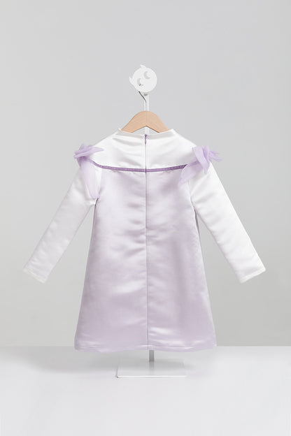 【訂製款】Luxury | 女童 訂製-Gala Bows蝴蝶結洋裝 | 長袖蝴蝶結 織帶 小立領