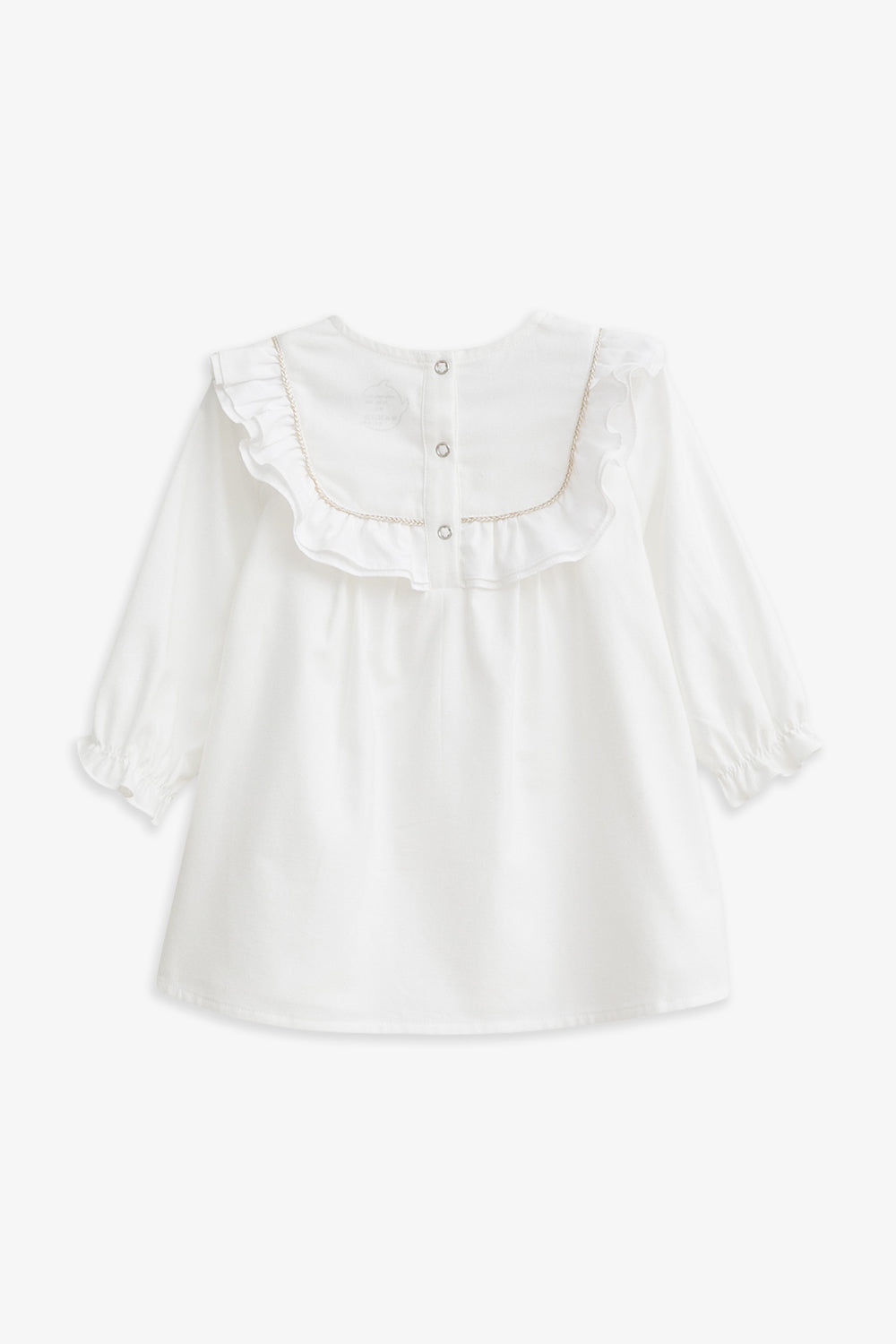 Main | 幼兒 Little Wishes 荷葉領金蔥蝴蝶結刺繡有機棉長袖洋裝