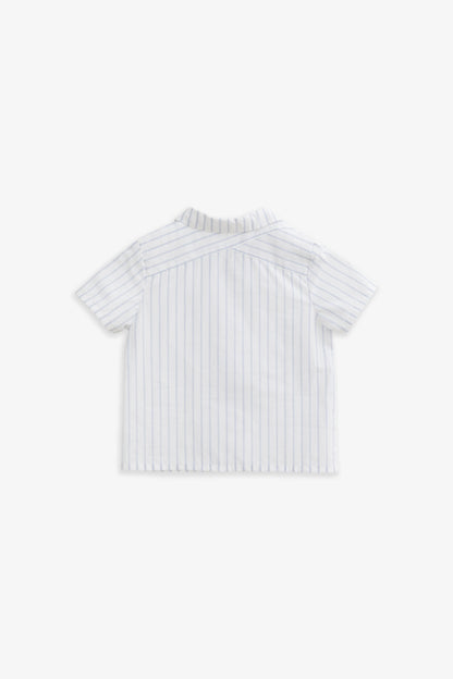 【預購】Main | 幼兒 Prep Stripe 小精靈 Logo條紋襯衫 | 100% 有機棉