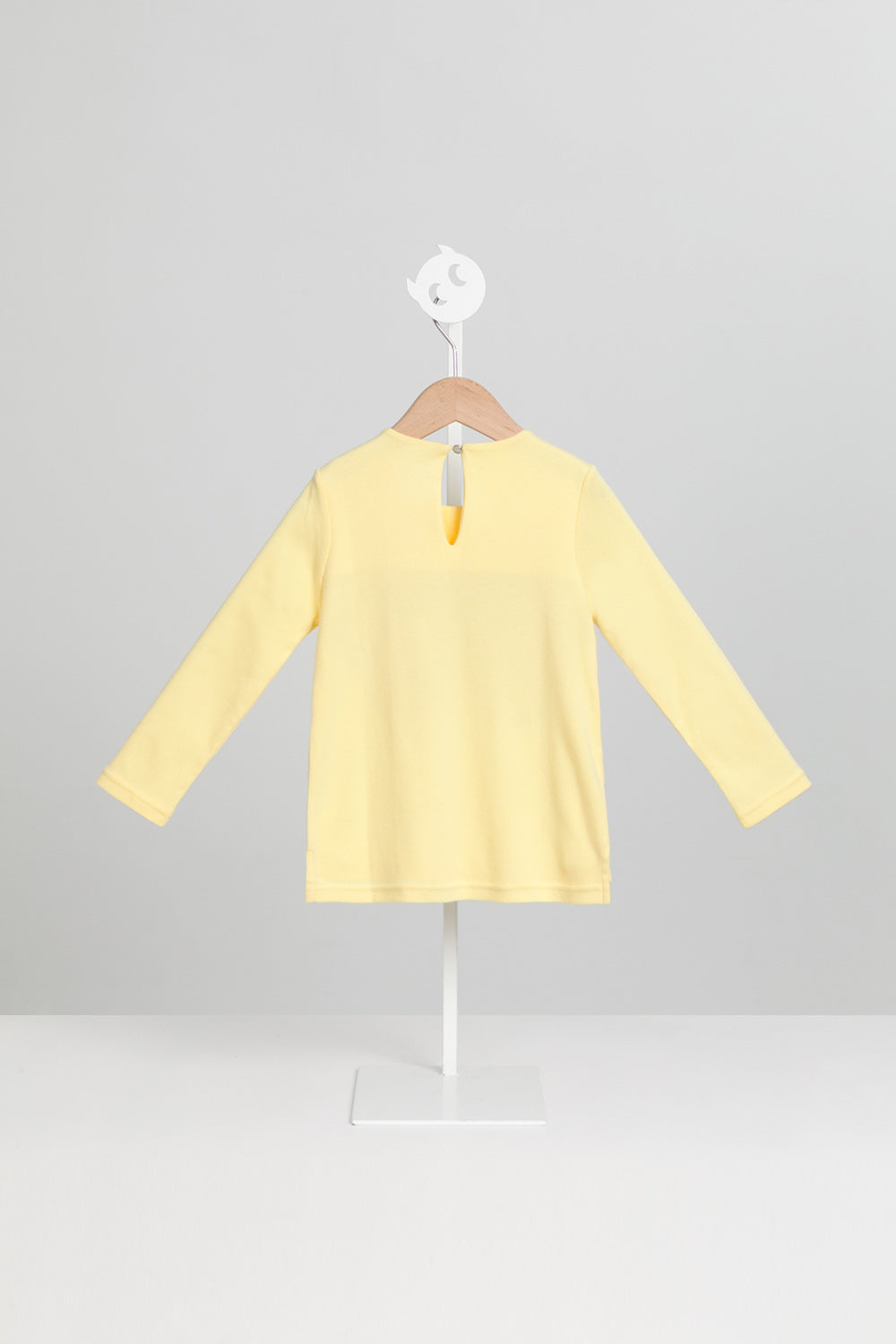 【預購】Main | 女童 Aurora毛呢蝴蝶上衣 | 長袖蝴蝶結 立體剪裁 毛呢拼接 | 100%有機棉