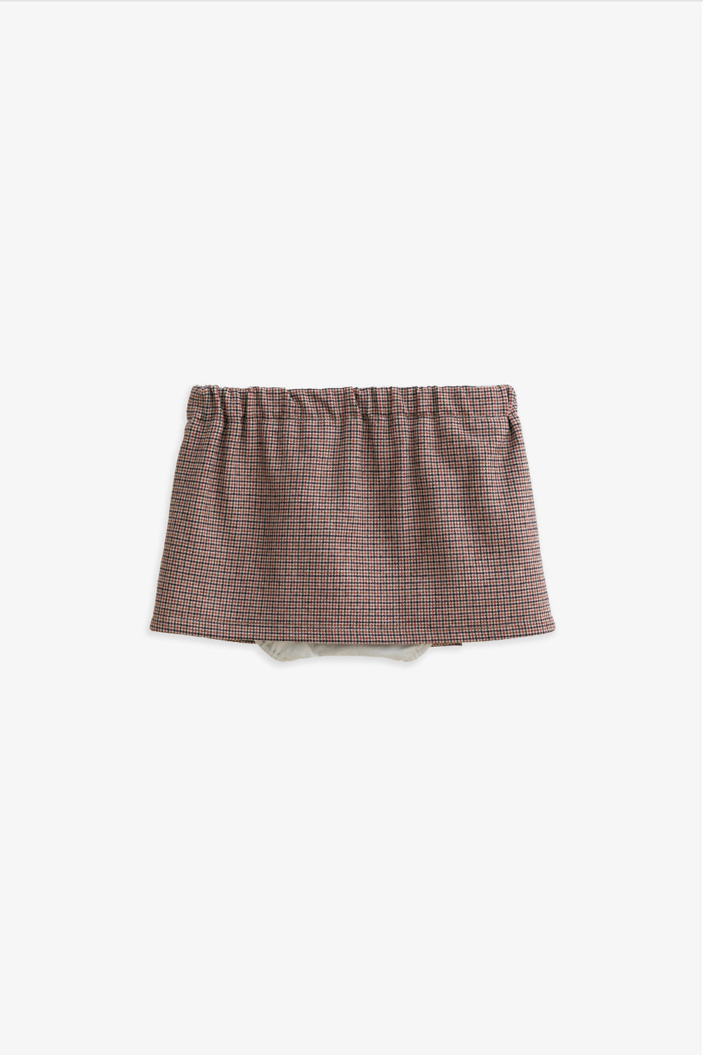 Luxury | 幼兒 Lottie 千鳥格荷葉蝴蝶結活摺包屁裙