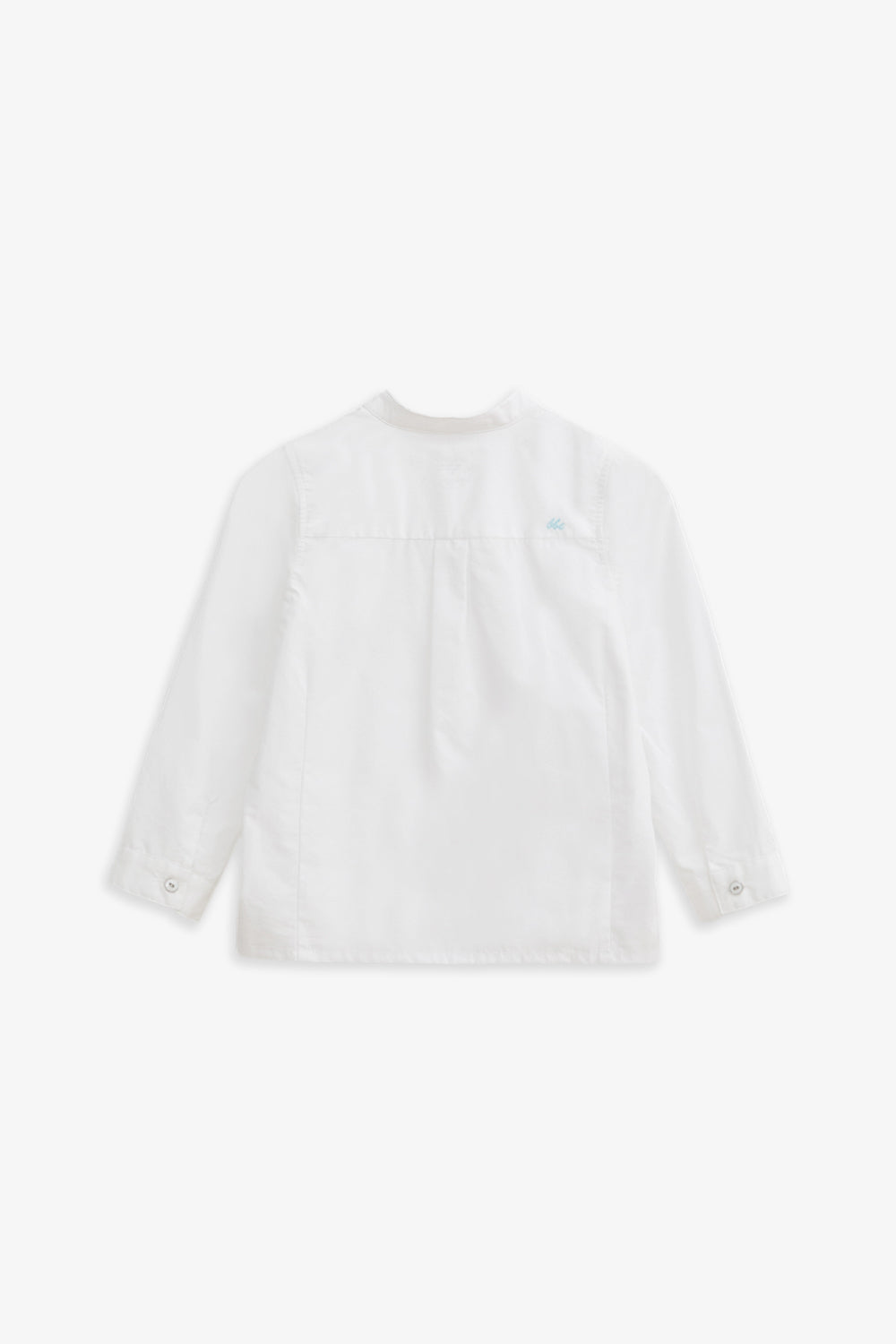 【預購】Main | 男童 Heritage Collar 立體剪裁小翻領 LOGO刺繡長袖襯衫 | 100％有機棉