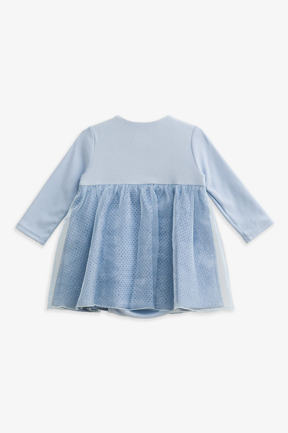 Luxury | 幼兒 Tulle Tale包屁洋裝 | 長袖花瓣 蝴蝶結 多層次