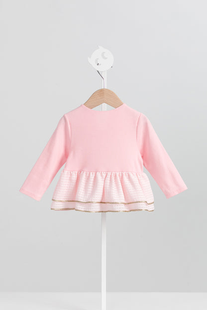 Main | 幼兒 Moon Petals荷葉裙上衣 | 長袖階梯領 荷葉 拼接 | 100%有機棉